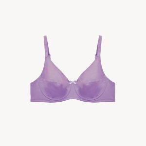 سوتین فنردار نخی مدل 406 Lavender