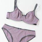 سوتین فنردار نخی مدل 406 purple detail 3