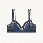 سوتین دانتل و حریر مدل Peony blue