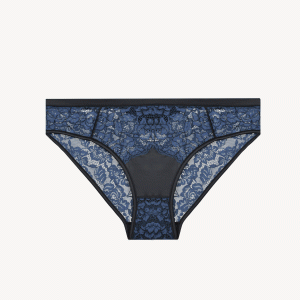 شورت دانتل و حریر Peony blue