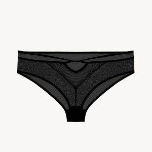 شورت دانتل و حریر Lilian black