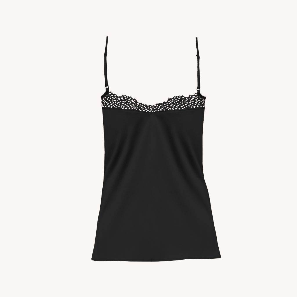 لباس خواب ساتن مدل Ferya black back