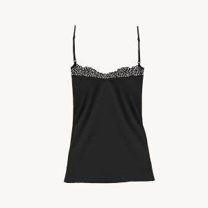 لباس خواب ساتن مدل Ferya black back
