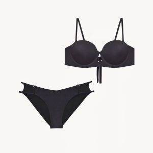 بیکینی کاپدار مدل Tan black set