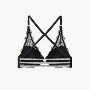 سوتین از جلو بازشو کاپدار مدل Linda black back