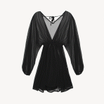 رومایویی حریر مدل Elba black back