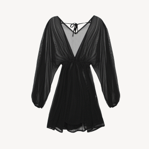 رومایویی حریر مدل Elba black back