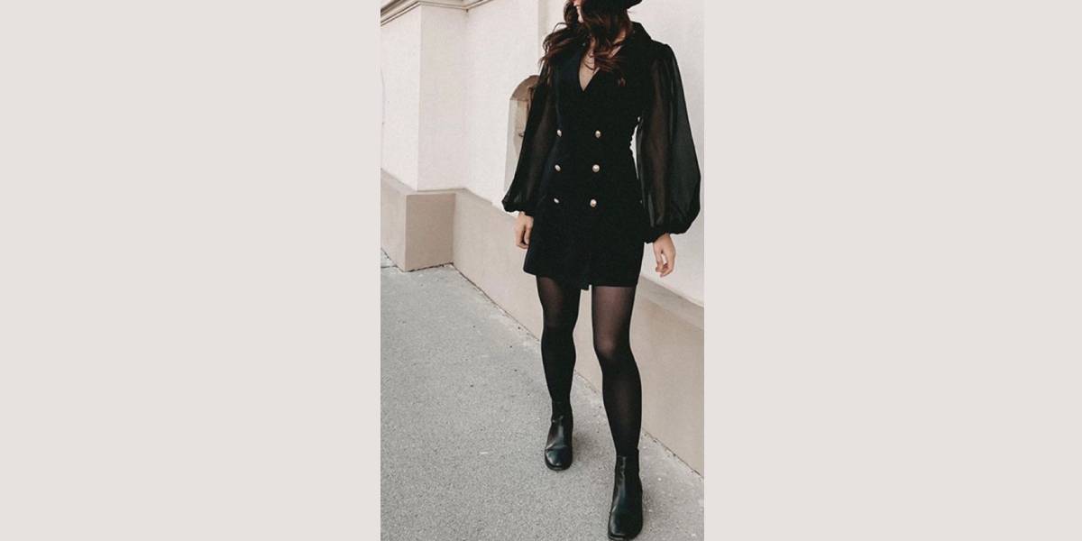 استایل با جوراب شلواری شیشه‌ای