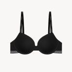 سوتین کاپدار نخی و دانتل Milan black
