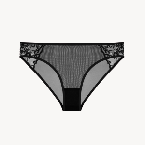 شورت حریر و دانتل مدل Betisa black
