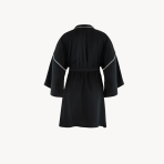 روبدوشامبر ساتن مدل Yafa Black back