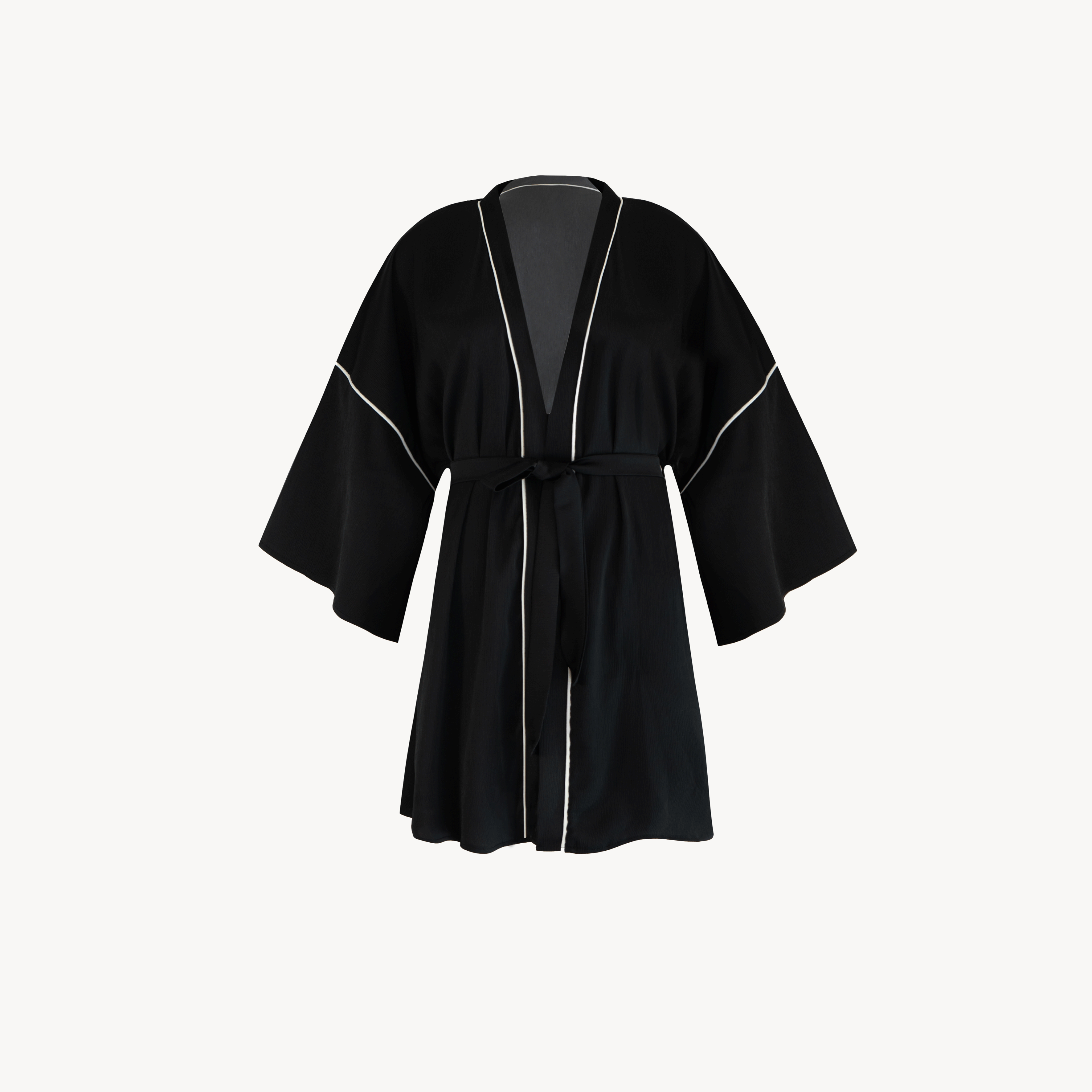 روبدوشامبر ساتن مدل Yafa Black