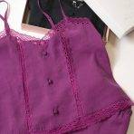 تاپ و شلوارک مدل Lydia purple detail 1