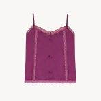 تاپ و شلوارک مدل Lydia purple top