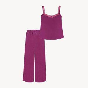 تاپ و شلوار مدل Nisa Purple set