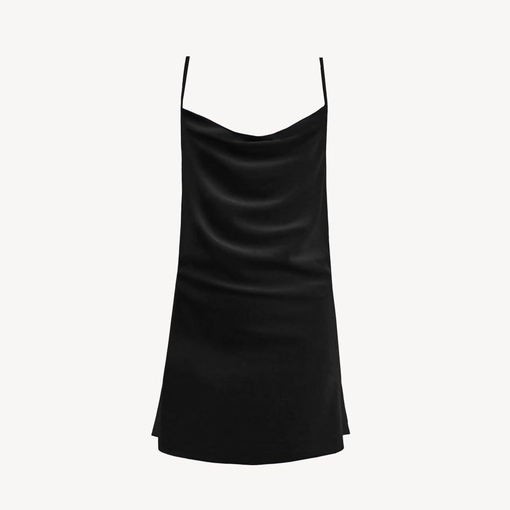 پیراهن خواب مخمل مدل Oril Black
